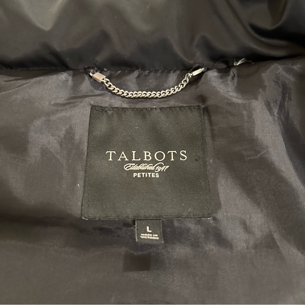 Talbots Oversized Down Puffer Coat - Picture 3 of 4